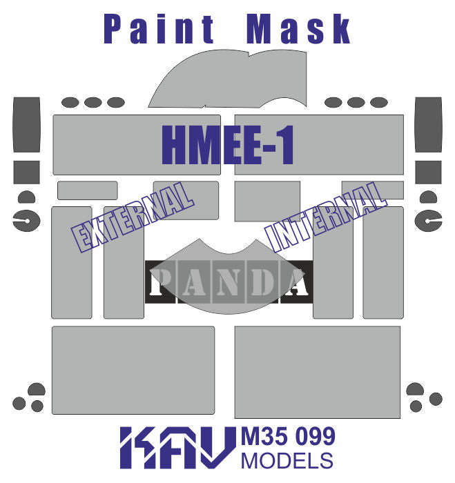 1/35 Paint mask for HMEE-1 (Panda)