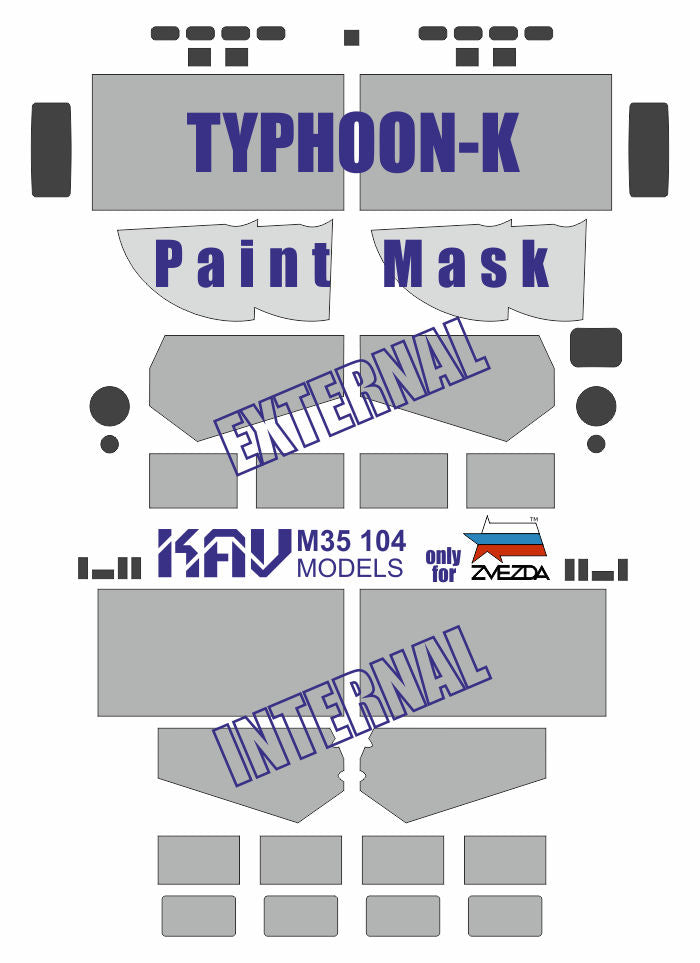 1/35 Paint mask for Typhoon-K (Zvezda)
