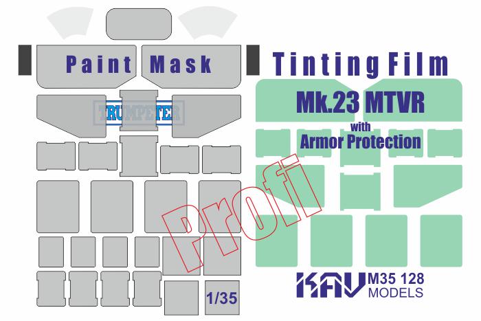1/35 Paint Mask for MTVR Mk.23 w Armor Protection PRO (Trumpeter)