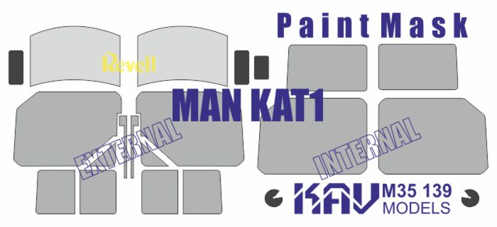 1/35 Paint Mask for MAN KAT1 (Revell)