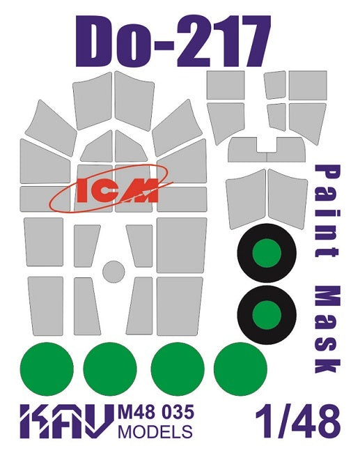 Paint mask for Dornier Do-217 (ICM)