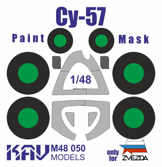 Paint mask for Sukhoi-57 (Zvezda)