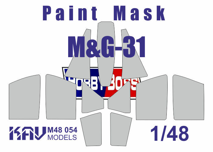 Paint mask for glazing MIG-31 (HobbyBoss)