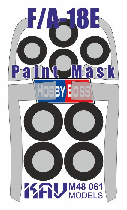 Paint mask for F/A-18E (HobbyBoss)