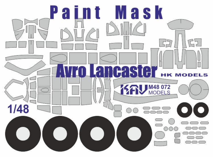 Paint mask for Avro Lancaster B Mk.I (HK Models)