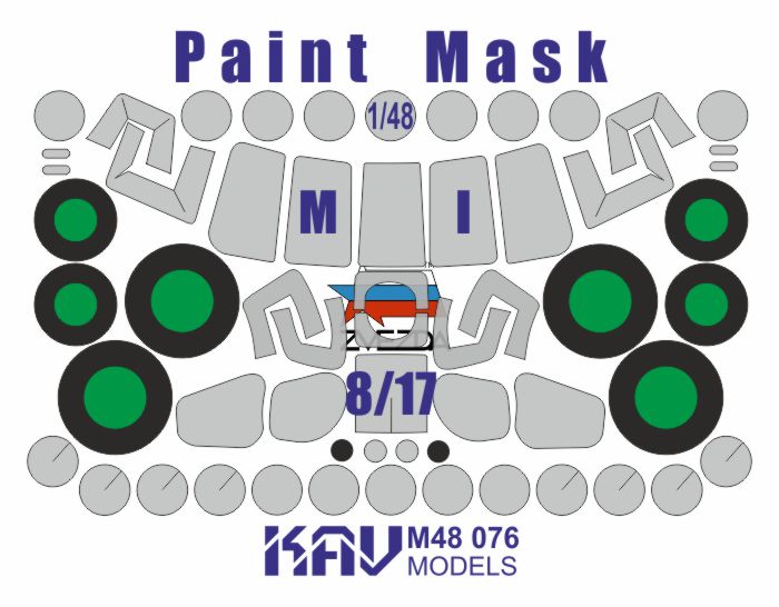 Paint mask for Mi-8/Mi-17 'Hip' (Zvezda)