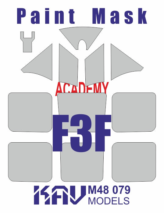 Paint mask for Grumman F3F (Academy)