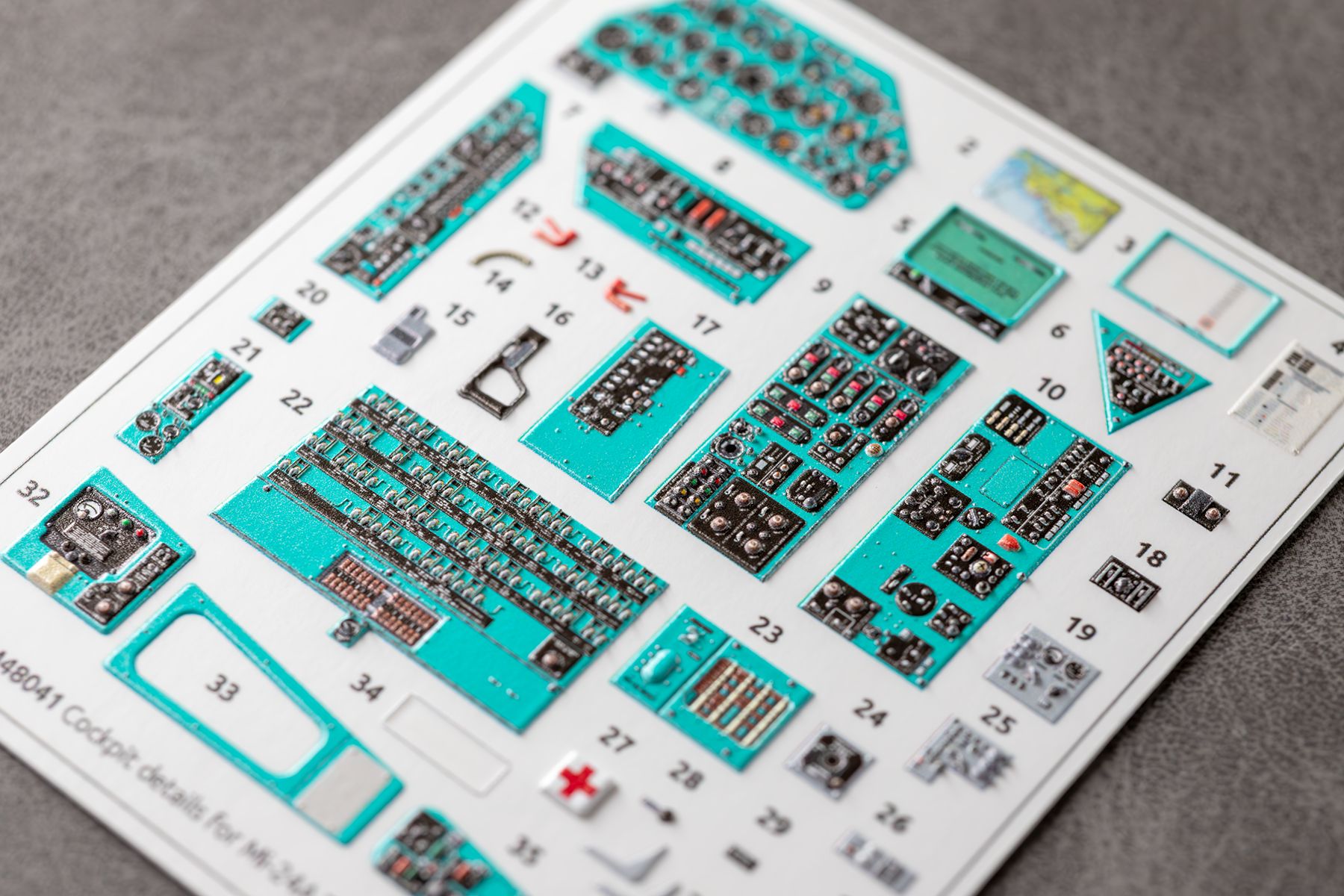 Mi - 24A cockpit panels for Trumpeter 05828 1/48 (3D decal) - imodeller.store