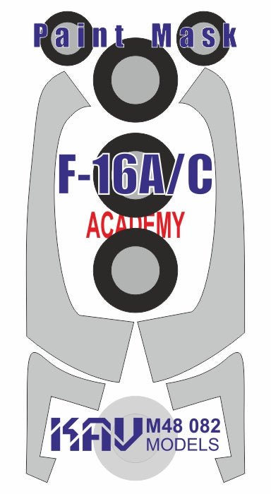 Paint mask for F - 16A/C (Academy) - imodeller.store