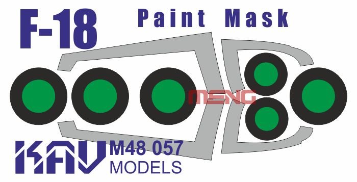 Paint mask for F - 18 (Meng) - imodeller.store