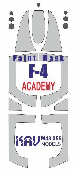 Paint mask for F - 4 Phantom II (Academy) - imodeller.store