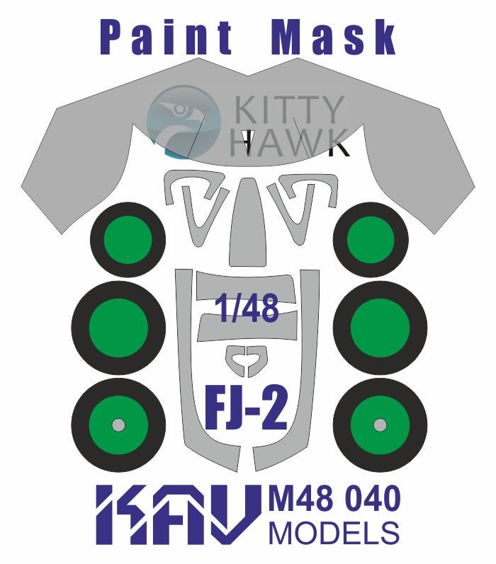 Paint mask for FJ - 2 (Kitty Hawk) - imodeller.store