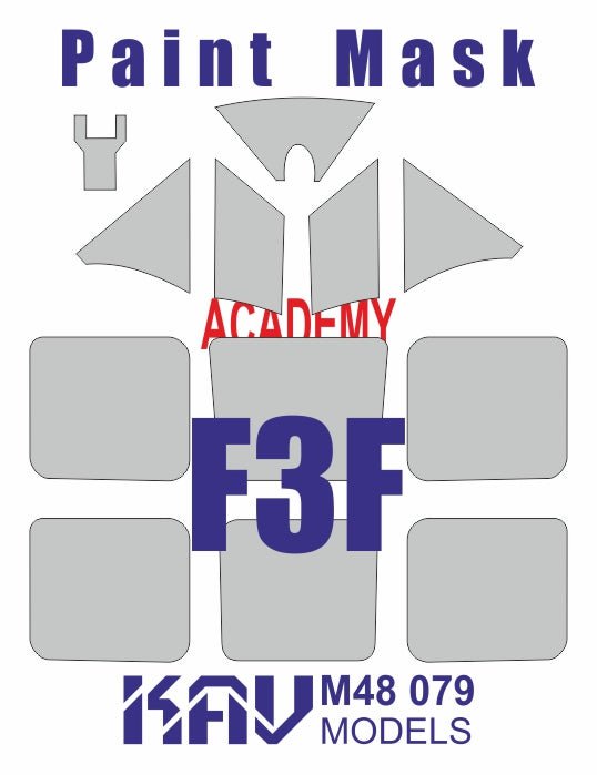 Paint mask for Grumman F3F (Academy) - imodeller.store