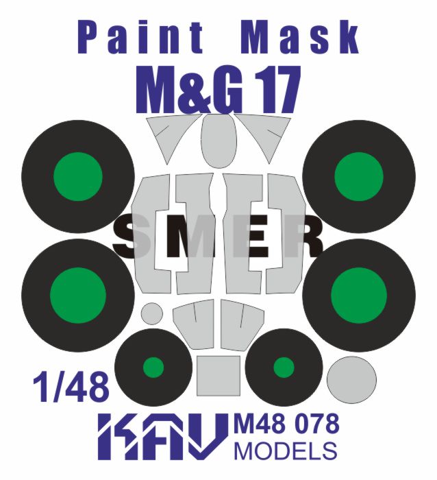Paint mask for MIG 17 (Smer/The modeler) - imodeller.store