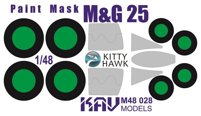 Paint mask for MIG - 25 - all modifications (Kitty Hawk) - imodeller.store
