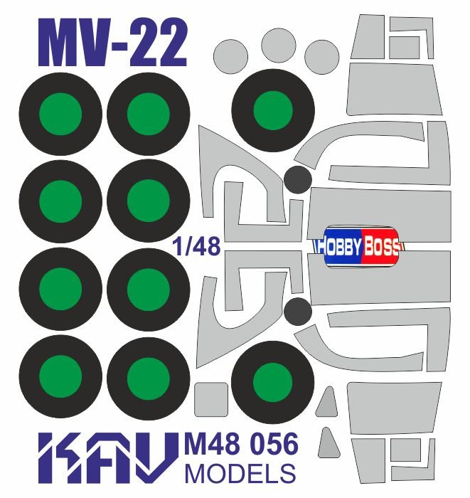 Paint mask for MV - 22 Osprey (HobbyBoss) - imodeller.store