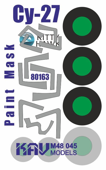 Paint mask for Sukhoi - 27 (Kitty Hawk) - imodeller.store