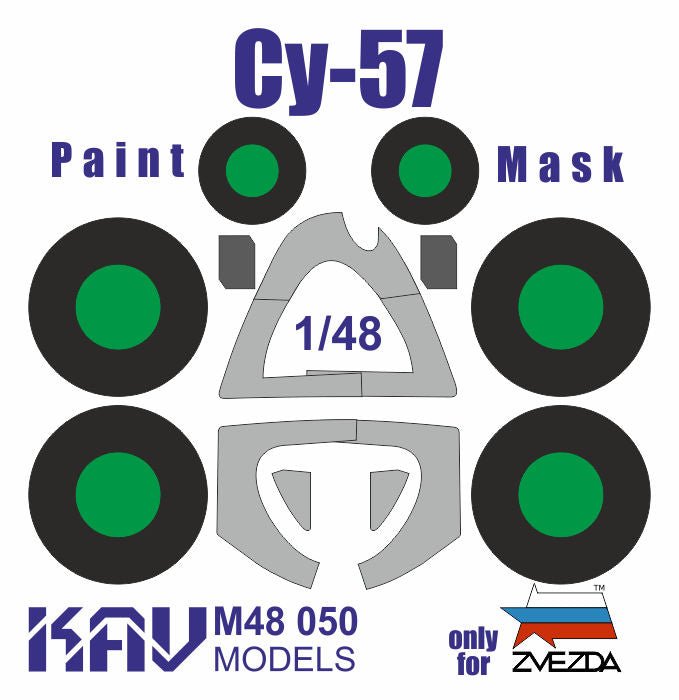 Paint mask for Sukhoi - 57 (Zvezda) - imodeller.store