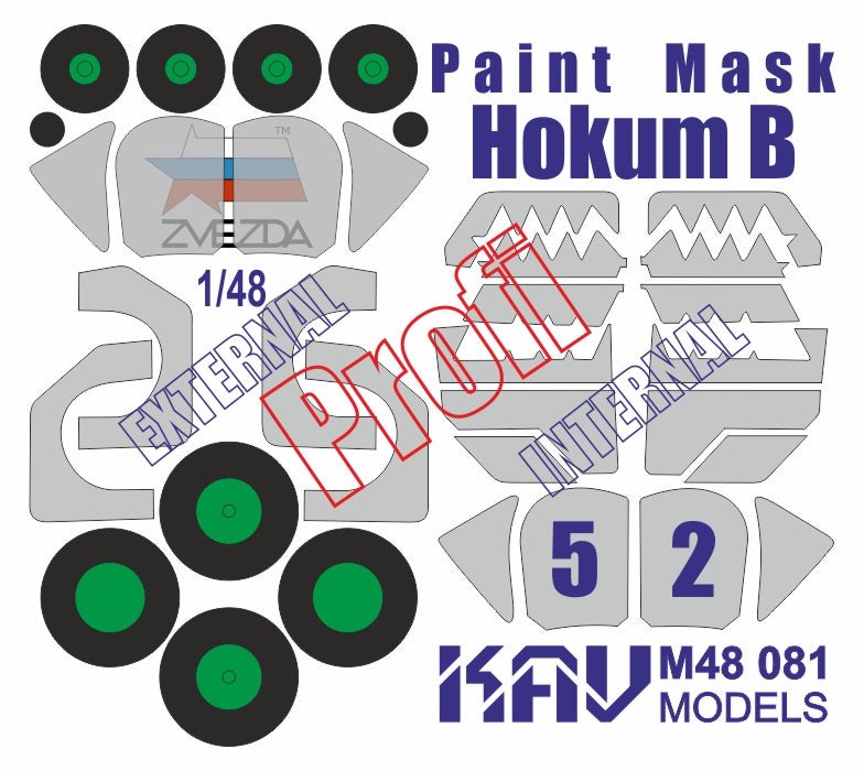 Paint mask for the Ka - 52 Hokum B professional (Zvezda) - imodeller.store