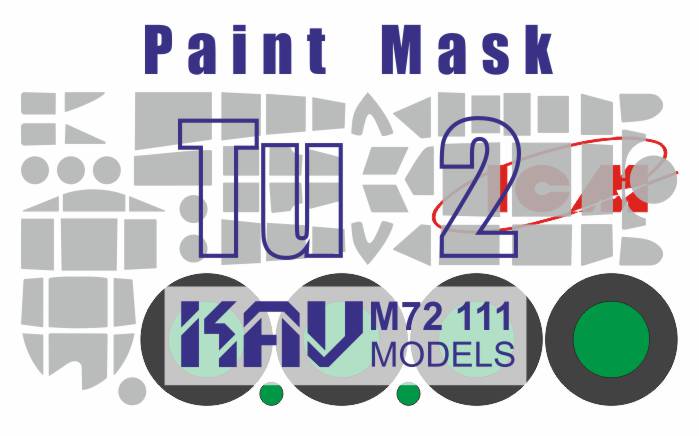 Painting mask for 2 Tupolevs (ICM) - imodeller.store