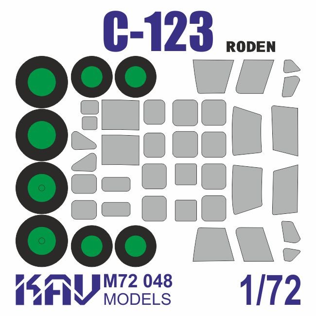 Painting mask for C - 123 Provider (Roden) - imodeller.store