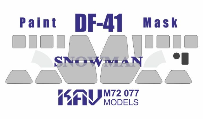 Painting mask for DF - 41 (Snowman) - imodeller.store