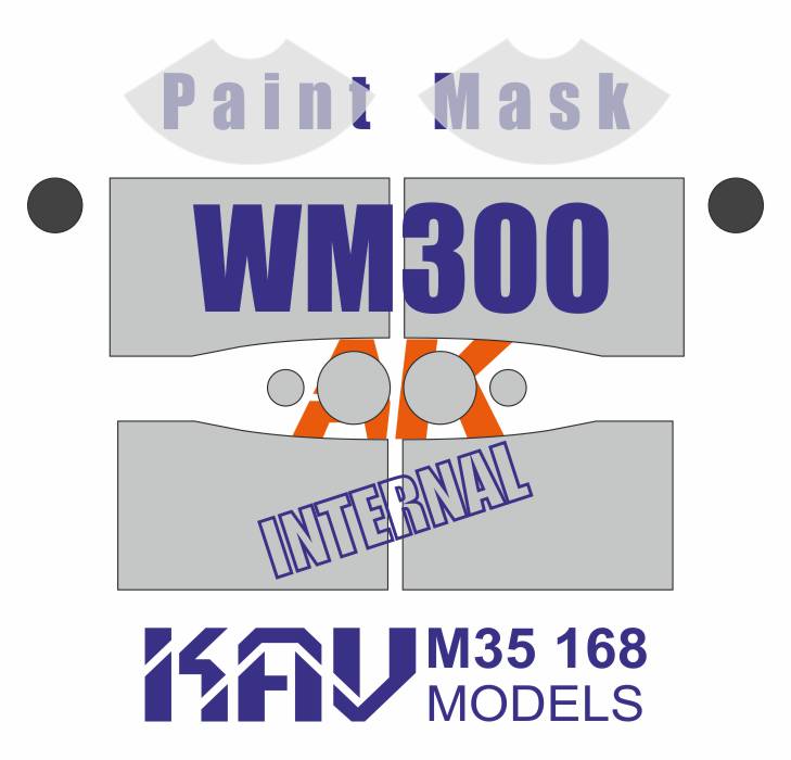 Painting mask for Dodge Power Wagon WM300 (AK) - imodeller.store
