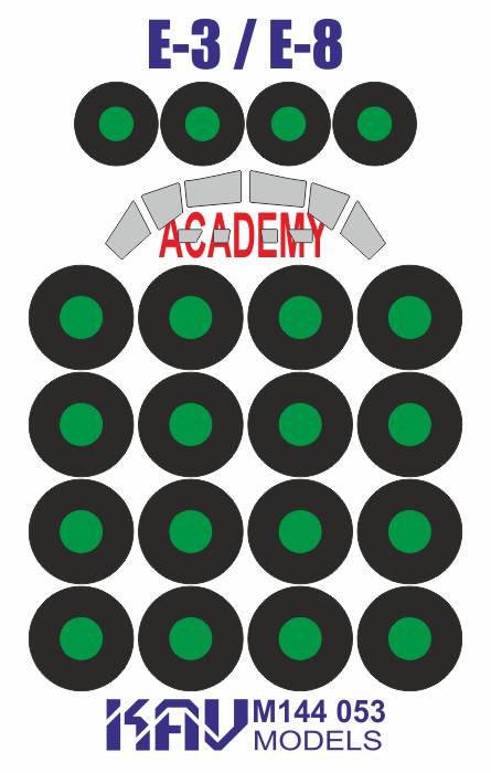 Painting mask for E - 3G Sentry / E - 8 AWAC (Academy/Minicraft) - imodeller.store
