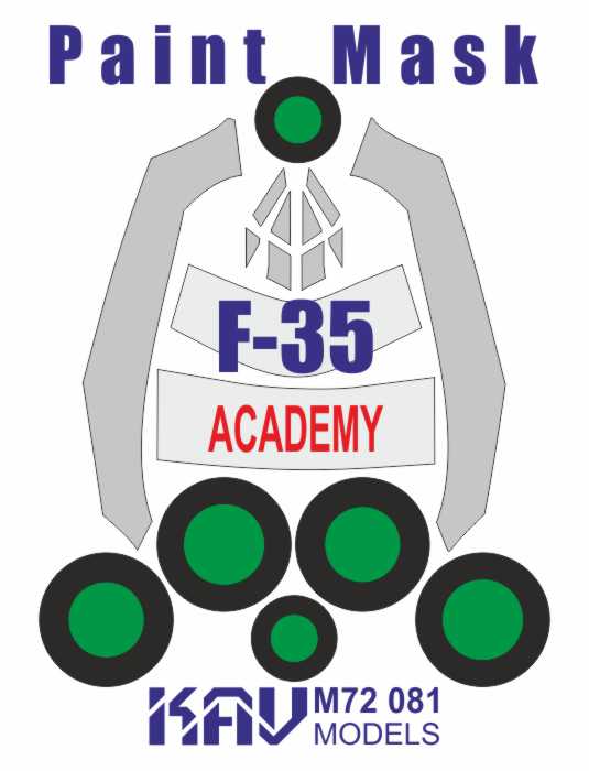Painting mask for F - 35A (Academy) - imodeller.store