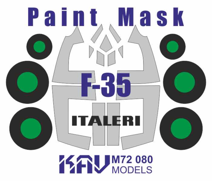 Painting mask for F - 35A (Italeri/Zvezda) - imodeller.store