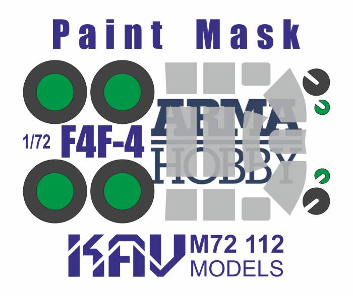 Painting mask for F4F - 4 glazing (Arma Hobby) - imodeller.store