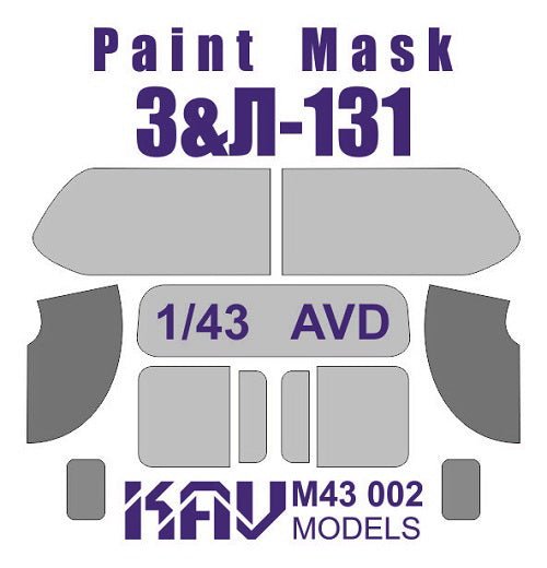 Painting mask for glazing Z & L - 131 (AVD) - imodeller.store