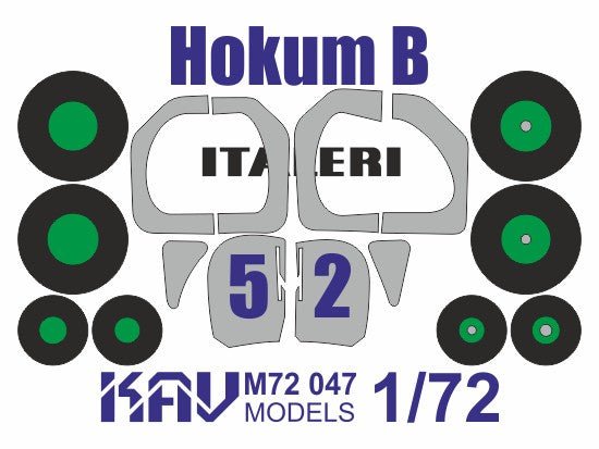 Painting mask for Hokum B (Italeri / Modelist) - imodeller.store