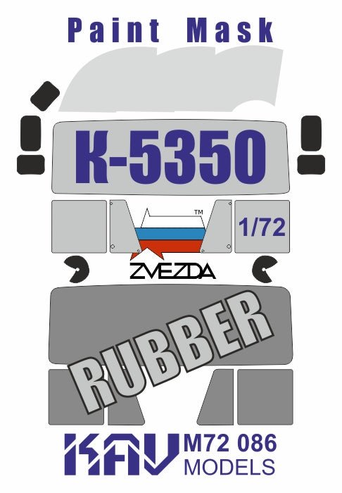 Painting mask for K - 5350 glazing (Zvezda) - imodeller.store