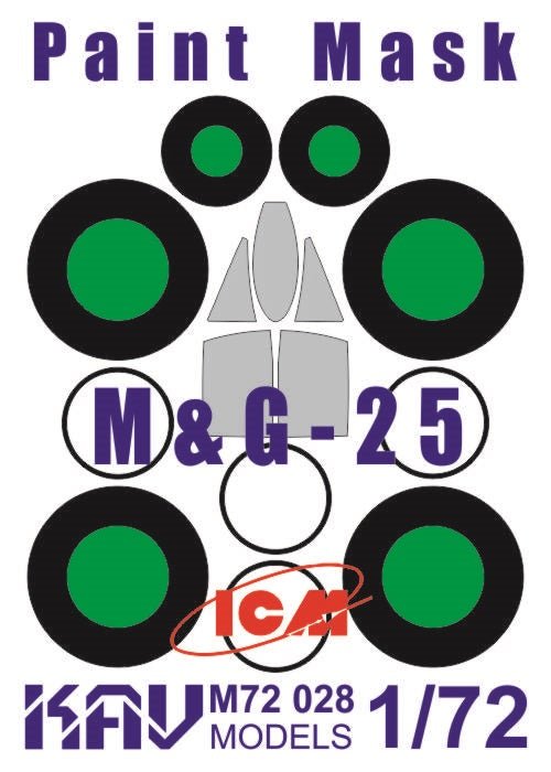 Painting mask for M&G - 25 glazing (ICM) - imodeller.store