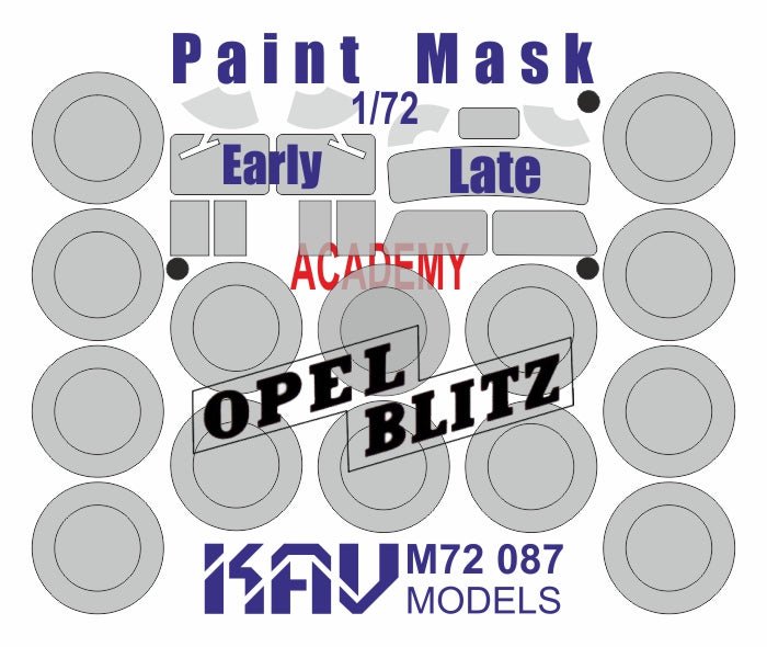Painting mask for Opel Blitz (Academy) - imodeller.store