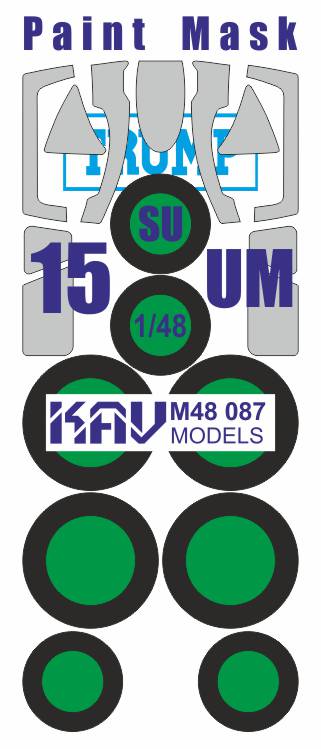 Painting mask for S - 15UM (Trump) - imodeller.store