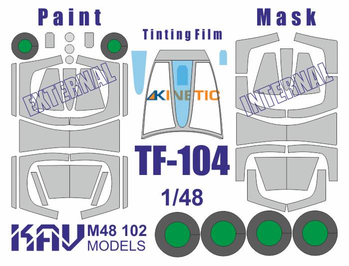 Painting mask for TF - 104 Profi (Kinetic) - imodeller.store