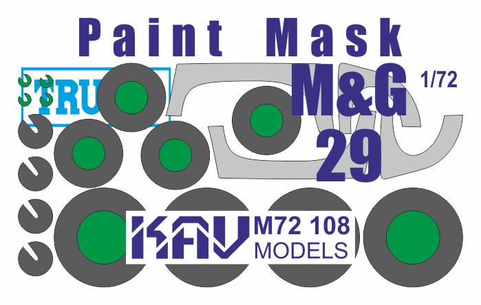 Painting mask for the glazing of M&G - 29 (Trump) - imodeller.store