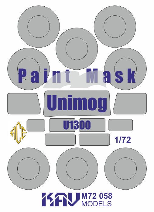Painting mask for the Unimog U1300 (ACE) - imodeller.store