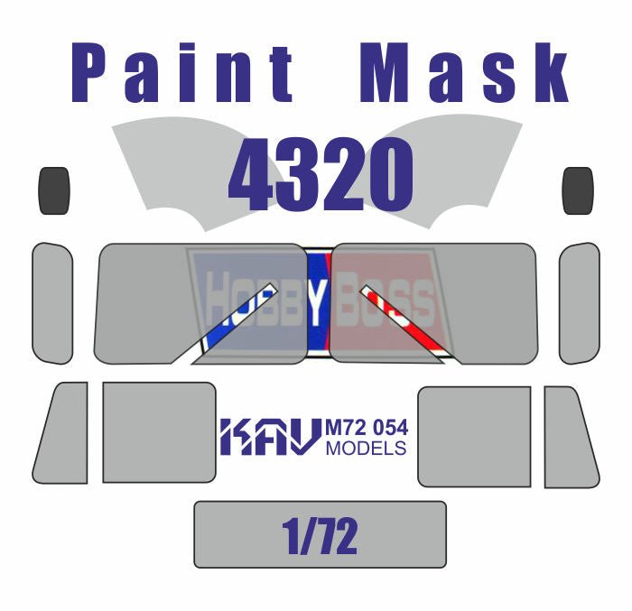 Painting mask for Ural Plant - 4320 (Hobby Boss) - imodeller.store