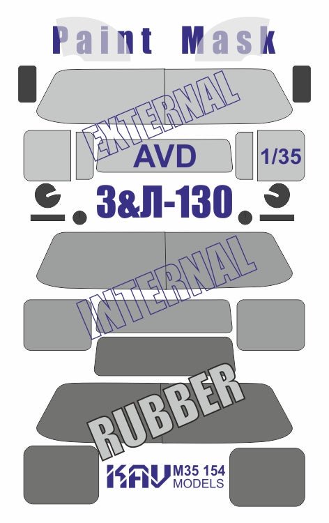 Painting mask for Z&L - 130 (AVD) - imodeller.store