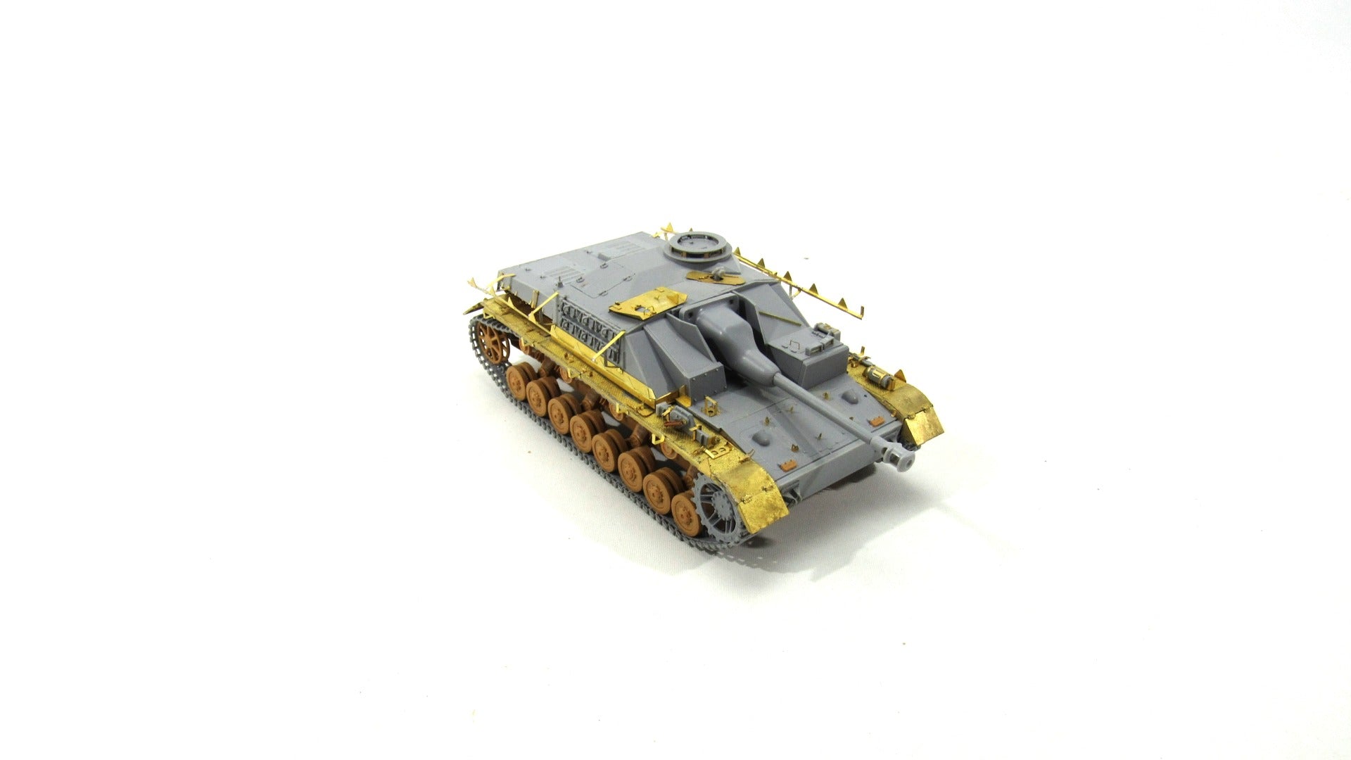 photo - etched detail set for German tank Sturmgeschütz IV (stug - IV) fenders (Zvezda) - imodeller.store