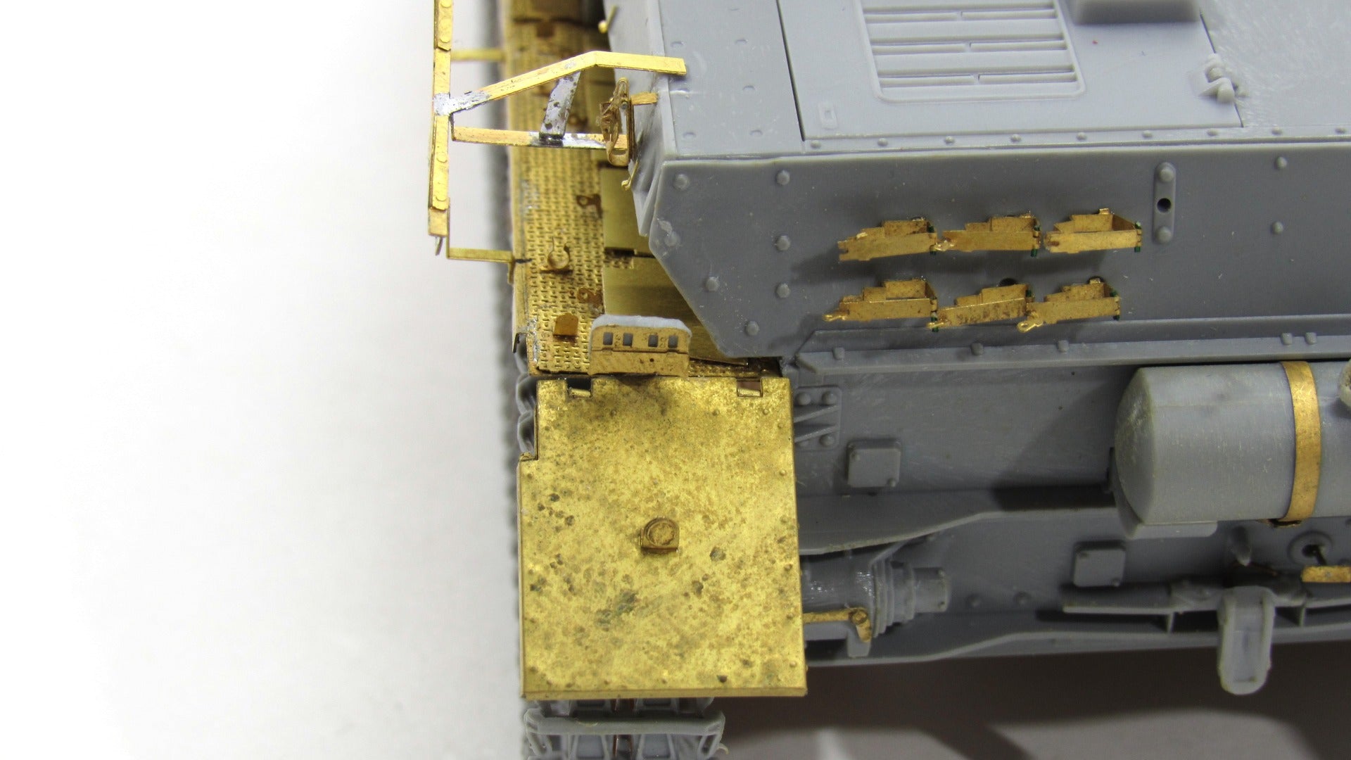 photo - etched detail set for German tank Sturmgeschütz IV (stug - IV) fenders (Zvezda) - imodeller.store