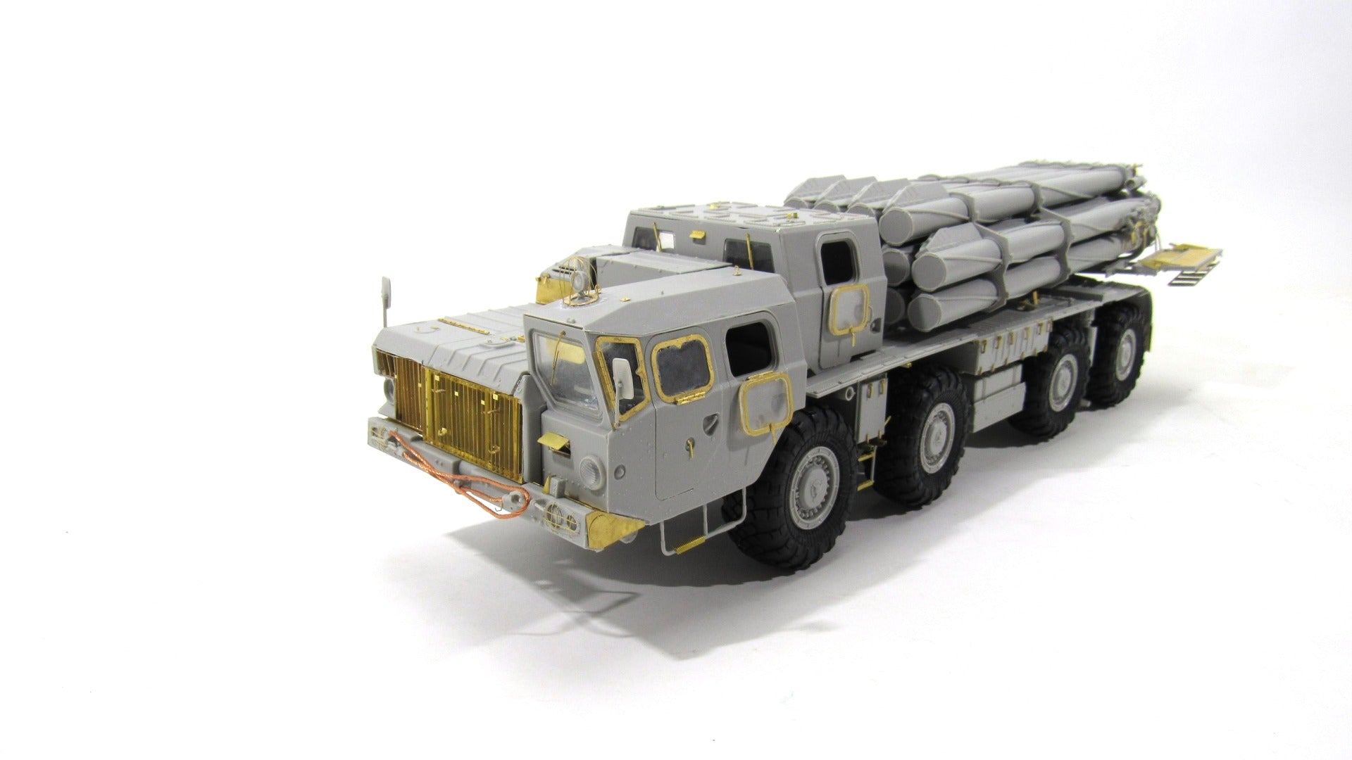 Photo - etched detail set for RSZO 'Smerch' MLRS rocket launcher (Trumpeter) - imodeller.store