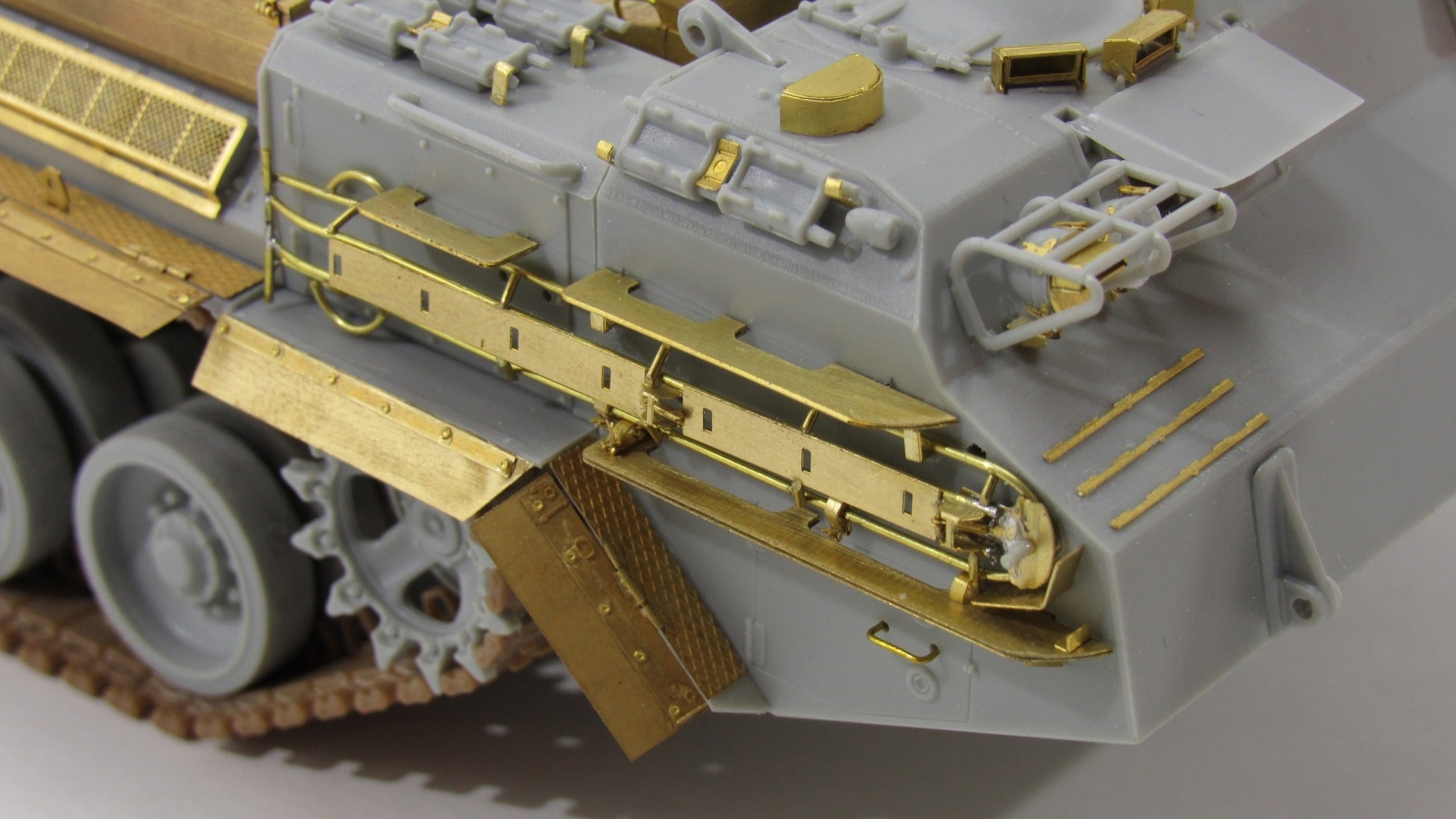 Photo - etched detail set for Russian Artillery Gun 2S7M "Malka" (Trumpeter) - imodeller.store