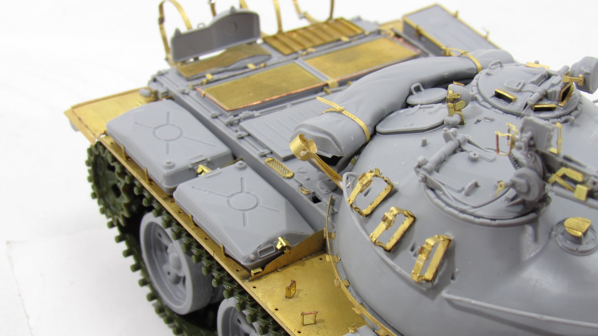 photo - etched detail set for Tank T - 62 model 1974 basic set (Zvezda) - imodeller.store