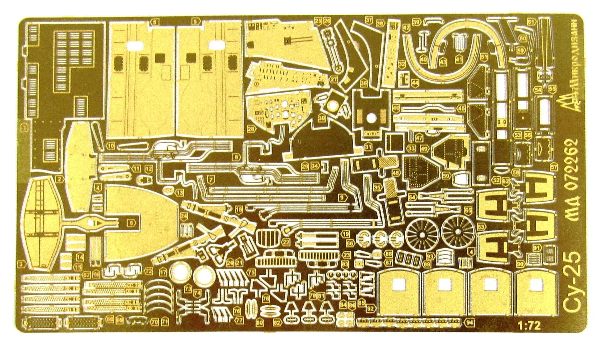 Photo - etched detail set of Russian fighter jet SU - 25 (Zvezda) - imodeller.store