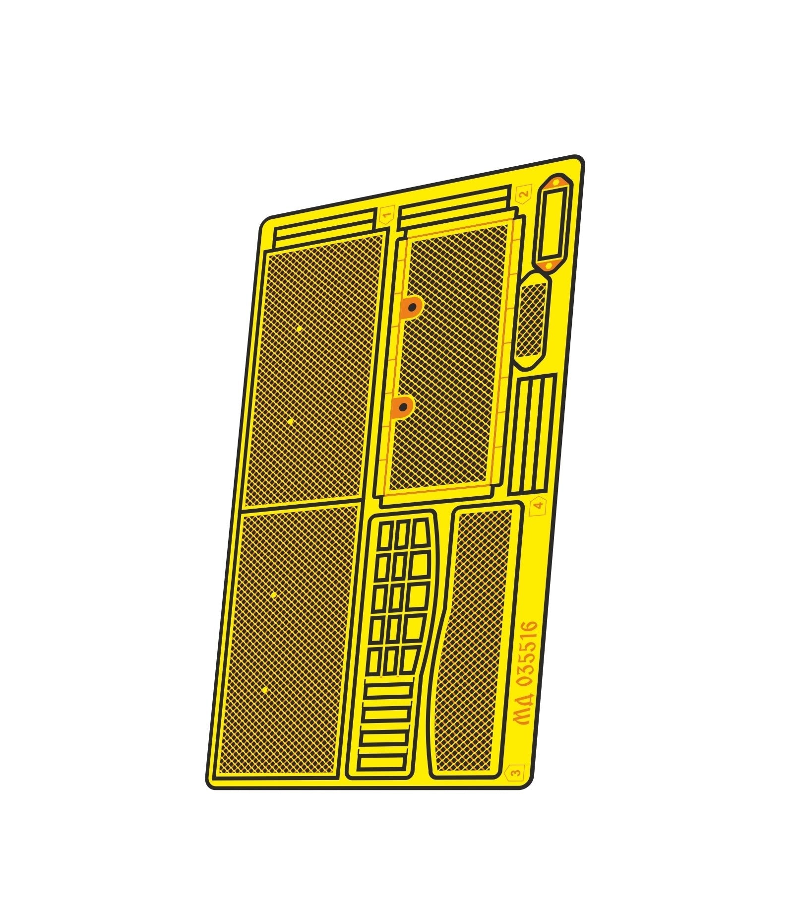 Photo - etched set for Russian Tank T - 62 model 1974 exterior of the MTO grid (Zvezda) - imodeller.store