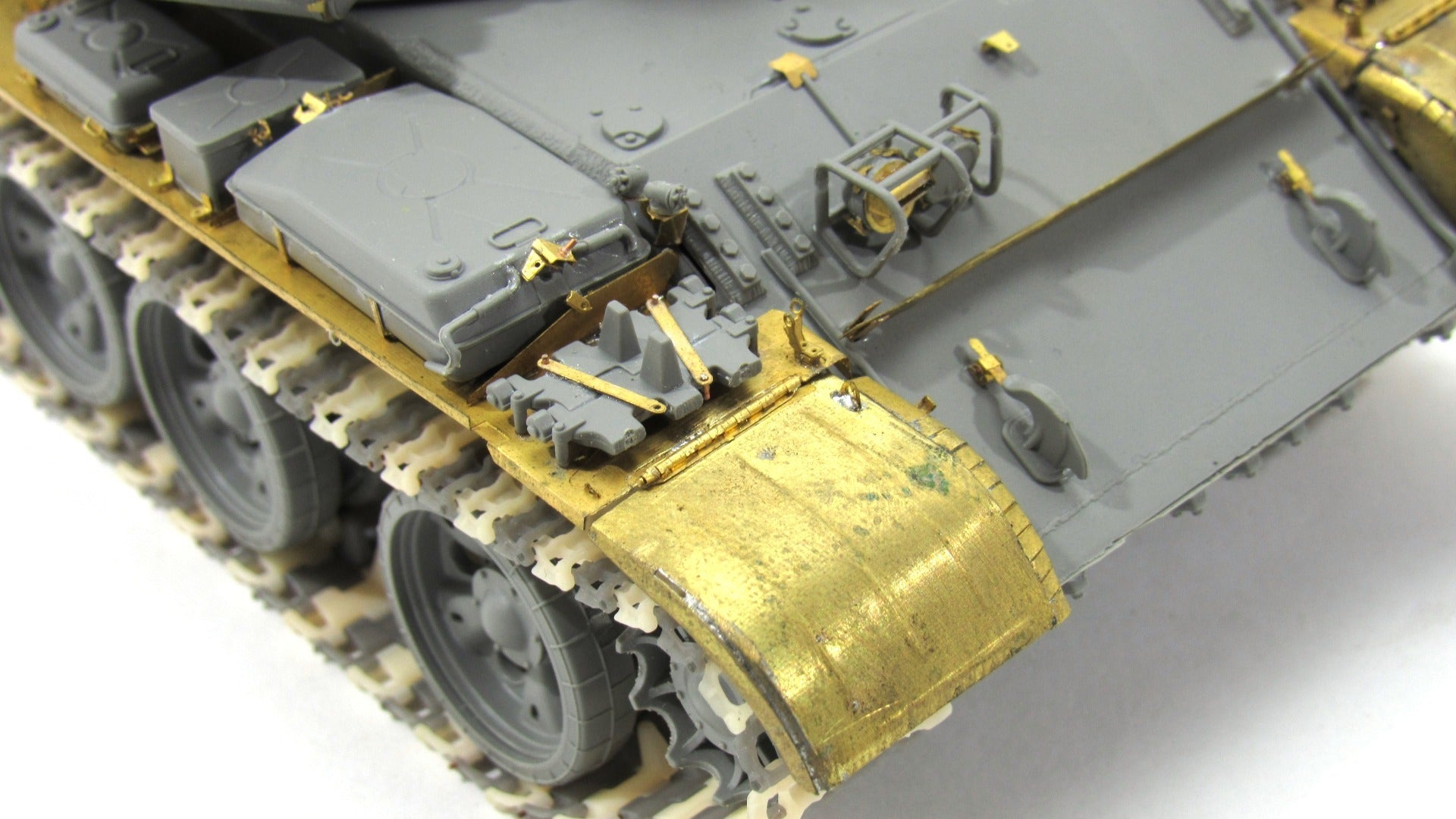 Photo - etched set for Tank 55AD "Drozd" mud flaps and mudguards (Takom) - imodeller.store